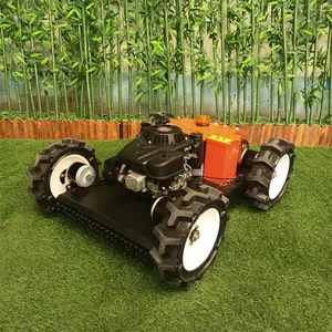 Remote Controlled Lawn Mower, China Robotic Slope Mower Price, Wireless Remote Control Lawn Mower for Sale thumbnail-3
