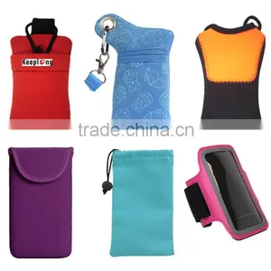 Customize Mobile Phone Cases Shockproof Cell Phone Bags Mini Neoprene Sleeve Soft thumbnail-1