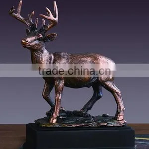 Bronze Interior Deer Sculpture for Table Size thumbnail-1