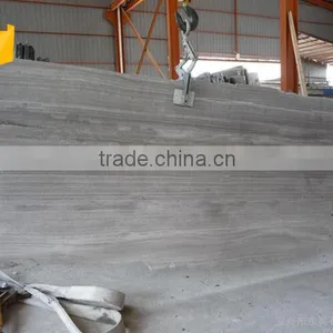 Chinese Natural Design Polished Grey Wood Grain Floor Marble Tiles thumbnail-4