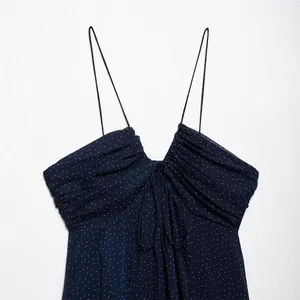 2025 Spring New European and American Style Women's Slim Fit and Casual Strap French Dress thumbnail-3
