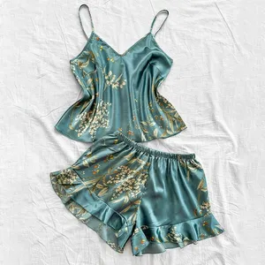 Ruffled Nightgown and Nightdress Set Manufacture Customized Pinstar thumbnail-3