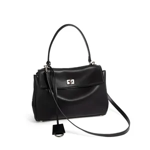 Luxury Brand Women Messenger Bags Soft Leather Brown Suede Hand Held Totes Gold Buckle Women Shoulder Bags Lady Trend Satchel thumbnail-2