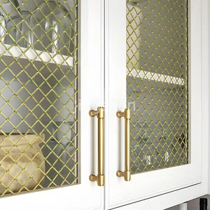 Special Offer: Bronze-colored Metal Decorative Mesh Partitions, Suitable for Hotels, Restaurants, and Elevator Curtain Walls. thumbnail-4