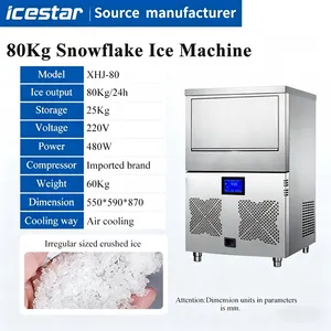 80kg/Day Snowflake Ice Equipment for Kitchen, Catering, Deli & Small Fishery thumbnail-2