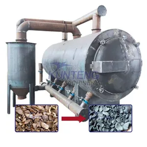 Large Capacity Bamboo Coffee Grounds Wood Horizontal Carbonization Furnace EPC thumbnail-1