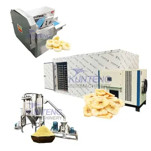 Fully Automatic Banana Powder Processing Line Fruit Vegetable Banana Powder Dryer Machine Banana Slicer Dryer EPC thumbnail-1