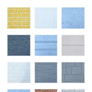 Brick Texture Metal Sandwich Panel Factory Price Waterproof Insulated Metal Wall Panel Construction Outdoor Wall Cladding Siding thumbnail-5