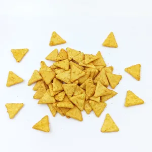 Baked BBQ Triangle Corn Senbei Puffs, Gluten Free Crispy Corn Grain Snacks Bulk OEM With HALAL, BRC, KOSHER Certifications thumbnail-1