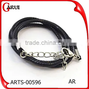 Alloy Jewelry Main Material and Chains Necklaces Nylon Leather Necklace Chain Black thumbnail-1