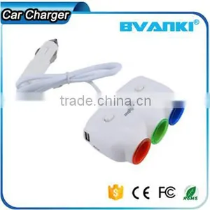 New Products 2016 High Quality Triple3 Way Splitter+Dual USB Port Car Cigarette Lighter Socket Splitter Charger With Gps Tracker thumbnail-2