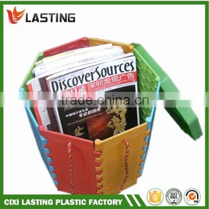 New Colorful Plastic Folding Stool With Storage Box thumbnail-3