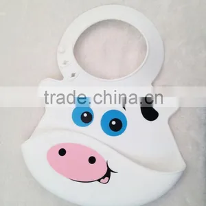 2016 New Cute Animal Patterns Non-toxic Soft Silicone Waterproof Baby Bibs thumbnail-5