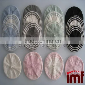 Hand Knit French Beret Baby Hat In Multiple Colors thumbnail-1