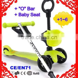 Mini Micro Scooter With Seat and O-Bar Handle thumbnail-1