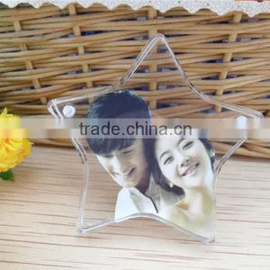Clear Star-shaped Acrylic Photo Frame Sandwich thumbnail-1