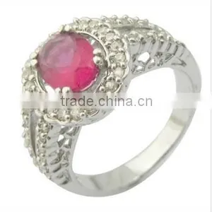 Wholesale Rhodium Plated Silver Jewelry Ring thumbnail-1