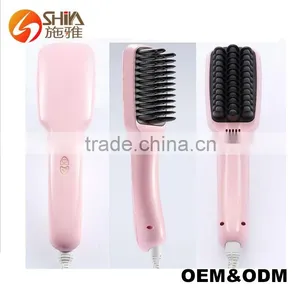 Pro Styler New Hair Curling Brush Hair Straightening Straight Ceramic Flat Iron Comb as Seen on tv Hairdressing Salon Equipment Quality Choice thumbnail-1