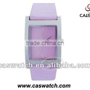 Brief & Elegant Purple Leather Women Watch in 2012 Hot Selling thumbnail-1