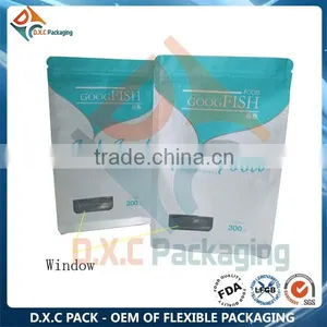 Pet Food Packaging White Kraft Paper Bag WIth Window thumbnail-1