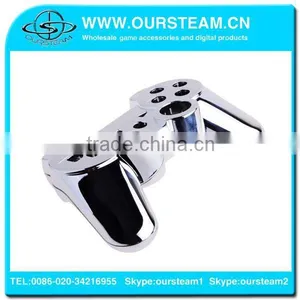 Glossy Chrome Silver Shell for Ps3 Controller Replacement Parts thumbnail-1