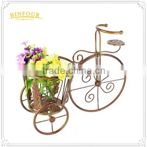 Garden Balcony Bicycle Flower Pot Removable Holder for Home Deco thumbnail-4