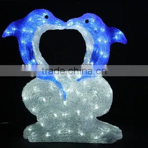 Holiday Time 3D LED Christmas Acrylic Dolphin Motif Light thumbnail-1