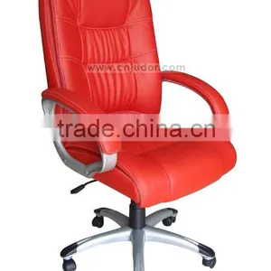 Red PU Leather Swivel Chair K-8315 thumbnail-1