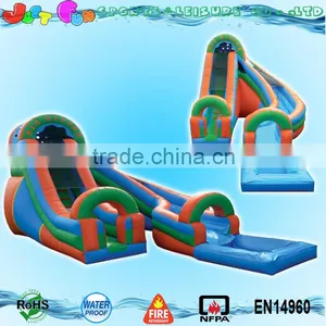 Giant Tropical Big Dipper Inflatable Water Slide With Pool for Sale Supplier's Choice thumbnail-1