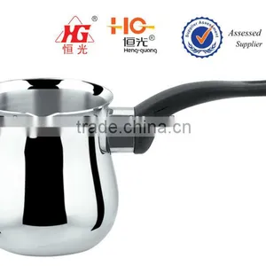 Hot Sale High Quality Stainless Steel Camber Shape Milk Pot thumbnail-1