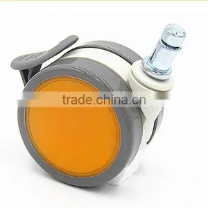 2015 China-made Discount Colorful Non-noise 64mm Orange ABS Material Casters for Air Cleaner thumbnail-3