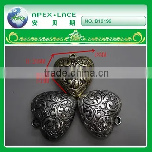 Heart Design Plastic Bead for Clothing Garment -B10199 thumbnail-1