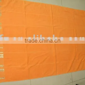 100%cotton Reactive Printed Velour Jacquard Embroidery Beach Towel thumbnail-1