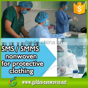 SMS Non Woven Fabric SMS Non Woven Polypropylene Fabric/smms Nonwoven Cloth Fabric for Medical Use thumbnail-5
