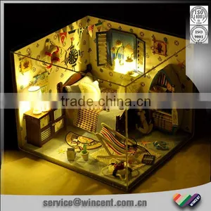 DO it Yourself Toy LED Mini Wooden House for Kids thumbnail-3