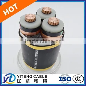 Top Quality 6-35KV Medium Voltage XLPE Insulated PVC Jacket Three Cores Power Cable thumbnail-3