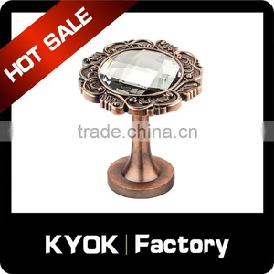KYOK Antique Brass Magnetic Curtain Hook, Crystal Curtain Hook thumbnail-2