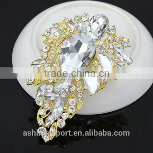 Exquisite Cheap Classic Bridal Bulk Crystal Rhinestone Brooch/handmade Rhinestone Brooch thumbnail-2