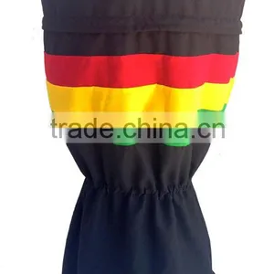 Djembe Bags Basic Black Cotton With Rasta Stripe thumbnail-1