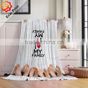 Latest Design Colourful Queen Size Customize Heat Transfer Polar Fleece Blanket thumbnail-2
