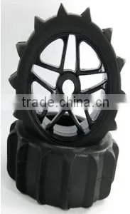 1/8 RC Buggy Snow Car Tires and Wheel Rims thumbnail-1