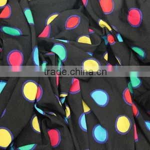 High Quality Hotting Sell Beauty Colorful Dots Print 4 Way Stretch Waterproof Nylon Lycra Underwear Fabric Milk Silk Fabric thumbnail-1