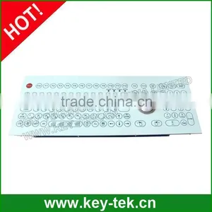 All-in-one Panel Mount Industrial Membrane Trackball Keyboard thumbnail-1