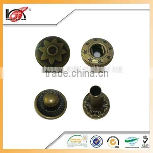 24 Line Ring Snap Black Shank Button For Jeans Buttons thumbnail-1