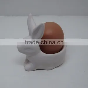 Ceramic Bunny Chicken Egg Cup for Easter thumbnail-1