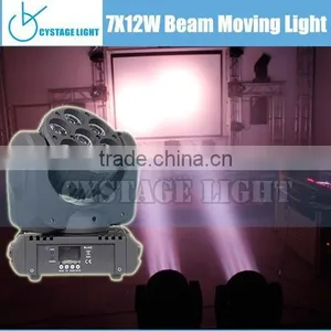7x12 Watt RGBW 4IN1 Mini Led Beam Moving Head Quality Choice thumbnail-4