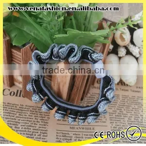 Lace Women Hair Accessories Thick Flower Custom Elastic Hair Tie thumbnail-3