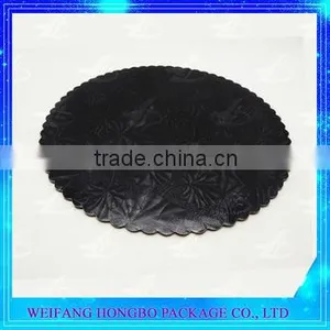 ISO Factory Black Food Grade Gold Paper Cardboard Cake Board For Decorating thumbnail-1