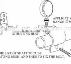 High Quality Bull Bar Clamp Vehicles Adjustable Lamp Stay Led Work Light Bracket Led Lamp Stay thumbnail-3