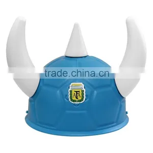 Orange Plastic Viking Football Fan Hat Wholesale With for Football Events & Parties & Carnivals thumbnail-4